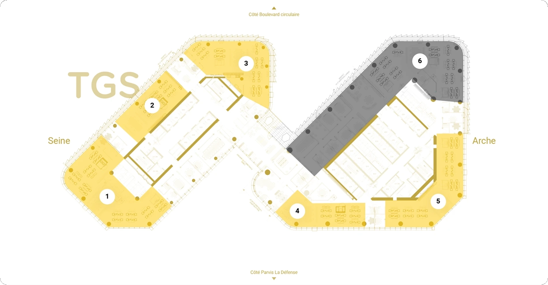 Plan de l'étage R+5