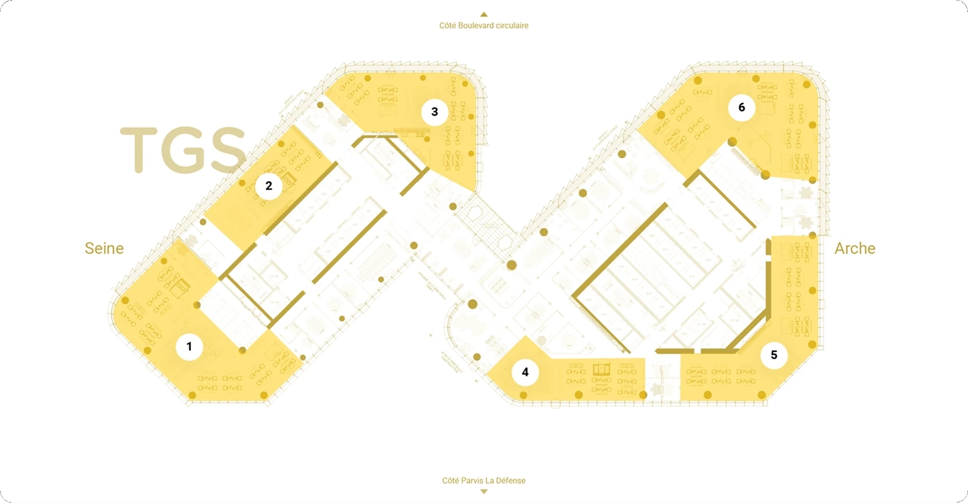 Plan de l'étage R+7