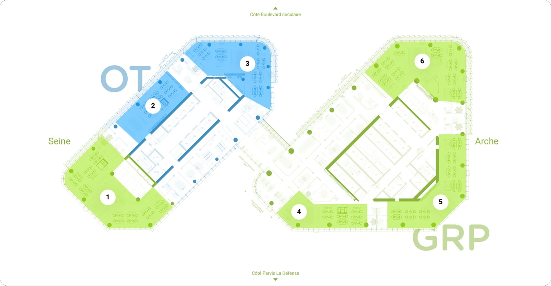 Plan de l'étage R+14
