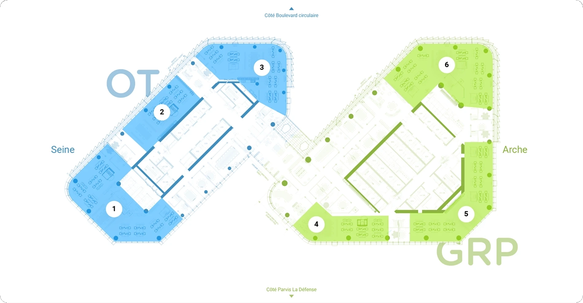 Plan de l'étage R+15