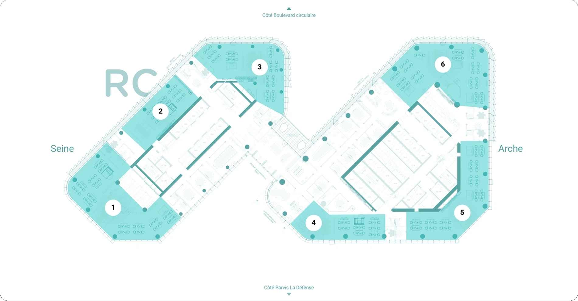 Plan de l'étage R+27