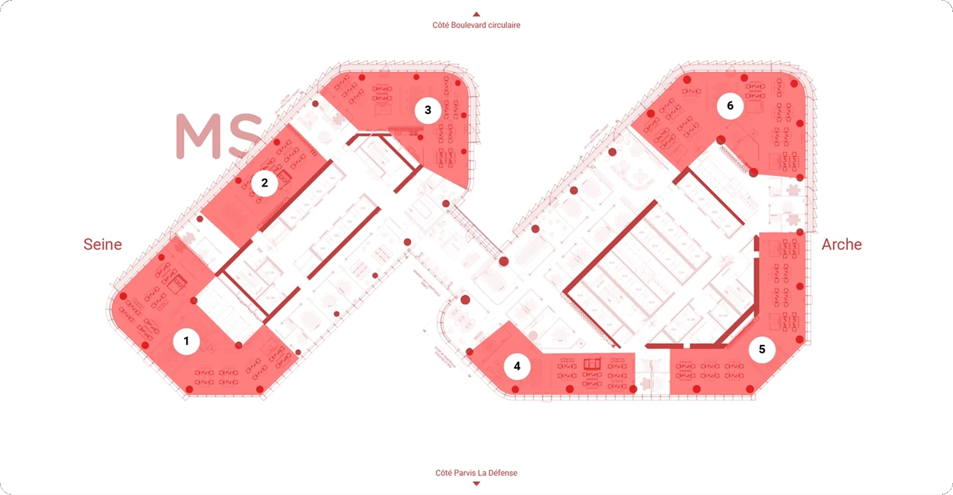 Plan de l'étage R+30