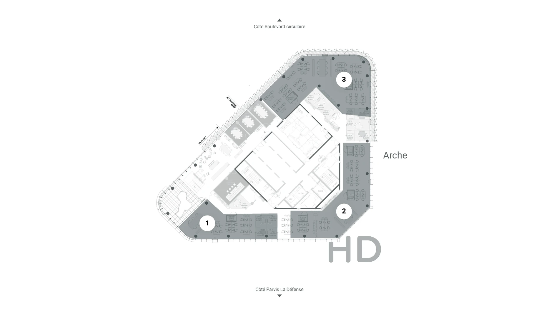 Plan de l'étage R+39