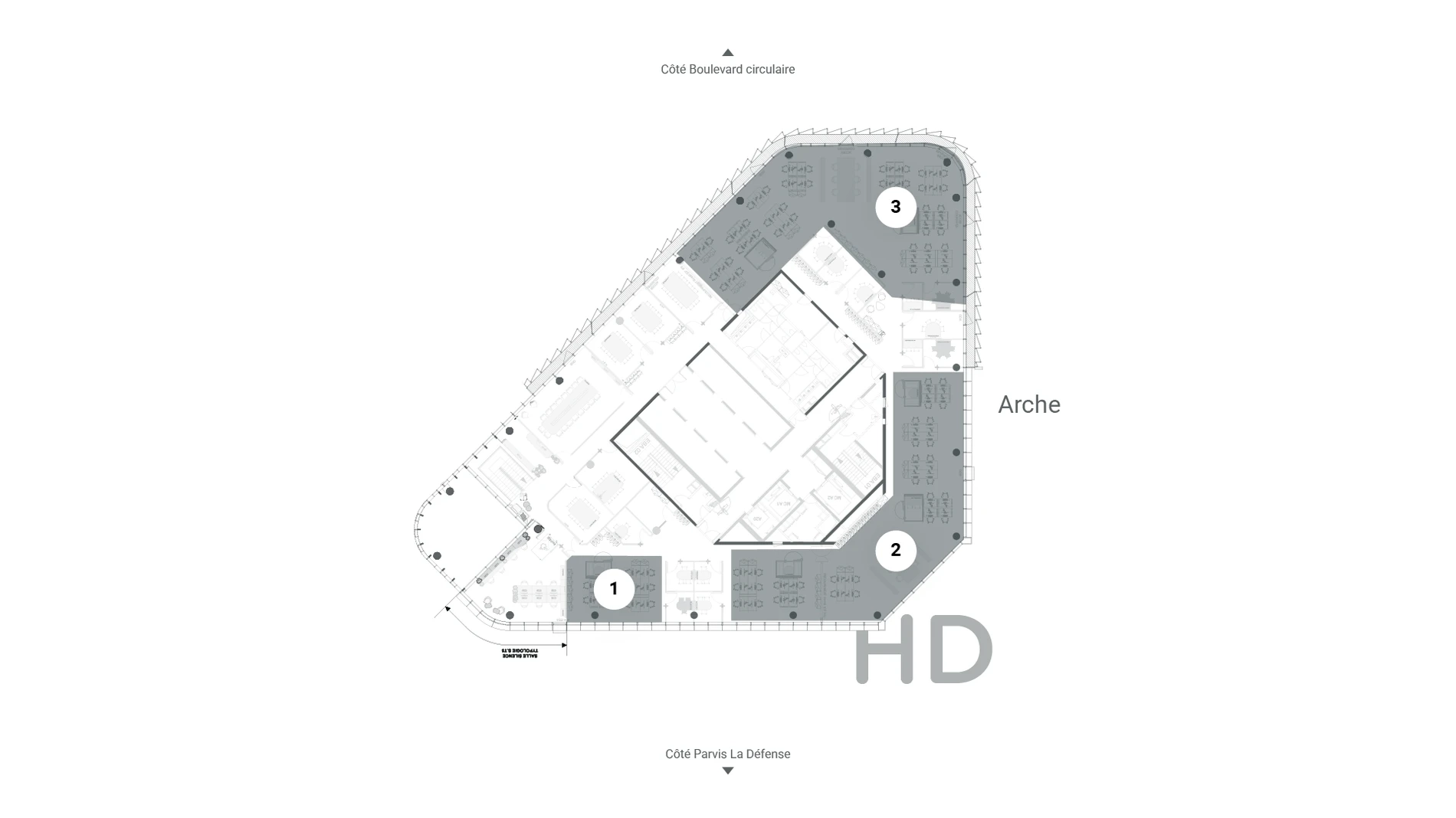 Plan de l'étage R+40